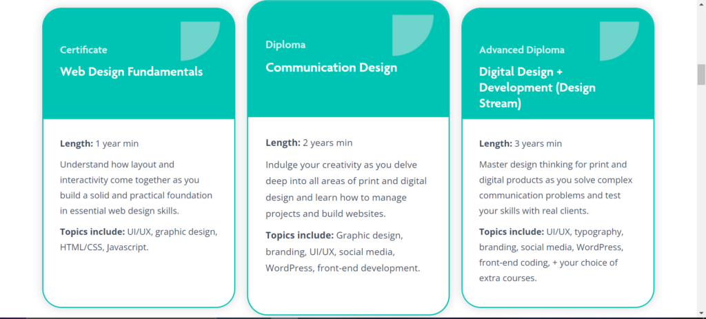 Digital Design & Development Landing page